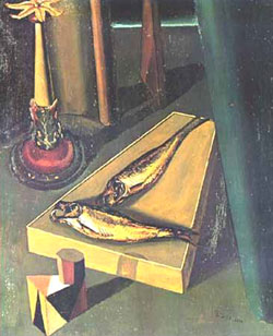 Giorgio De Chirico, 'Pesci sacri' (1918)