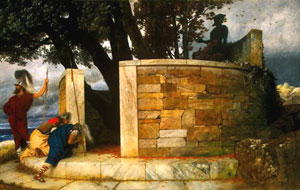 Arnold Bocklin, 'Il santuario di Ercole' (1884)