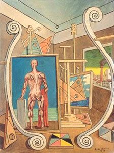 'Interno metafisico con nudo anatomico' (1968)