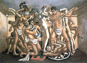 Giorgio De Chirico, 'Combattimento di gladiatori' (1928)