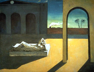 Giorgio De Chirico, 'Piazza con Arianna' (1913)